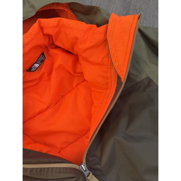 The North Face Kids' Olive, Tan, Orange Freedom Insulated Jacket Size 10/12 - Picture 4 of 4